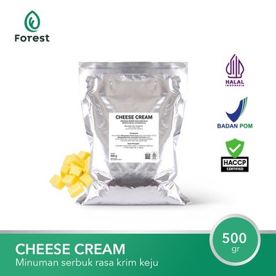 Cheese Cream Drink Topping Powder 500g Instant Bubble Tea Mix Organic Style