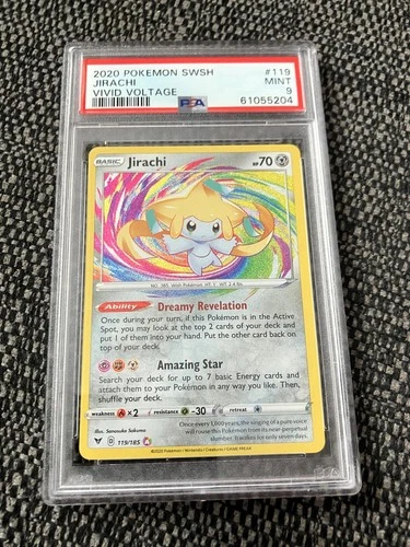 Pokémon Jirachi 119/185 Vivid Voltage Set Grade PSA 9 MINT