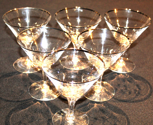 Fostoria Bridal Belle Set of Six Champagne Glasses