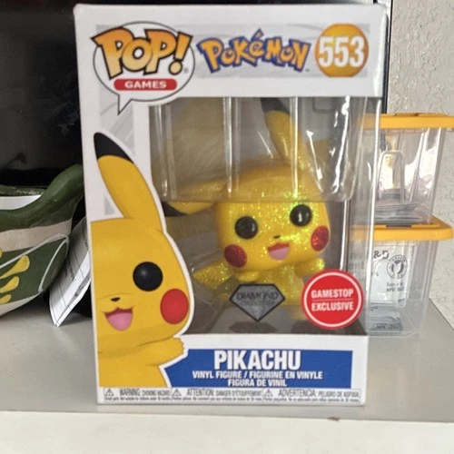 Funko Pop! Pokémon Pikachu Diamond Glitter GameStop Exclusive Vinyl Figure #553