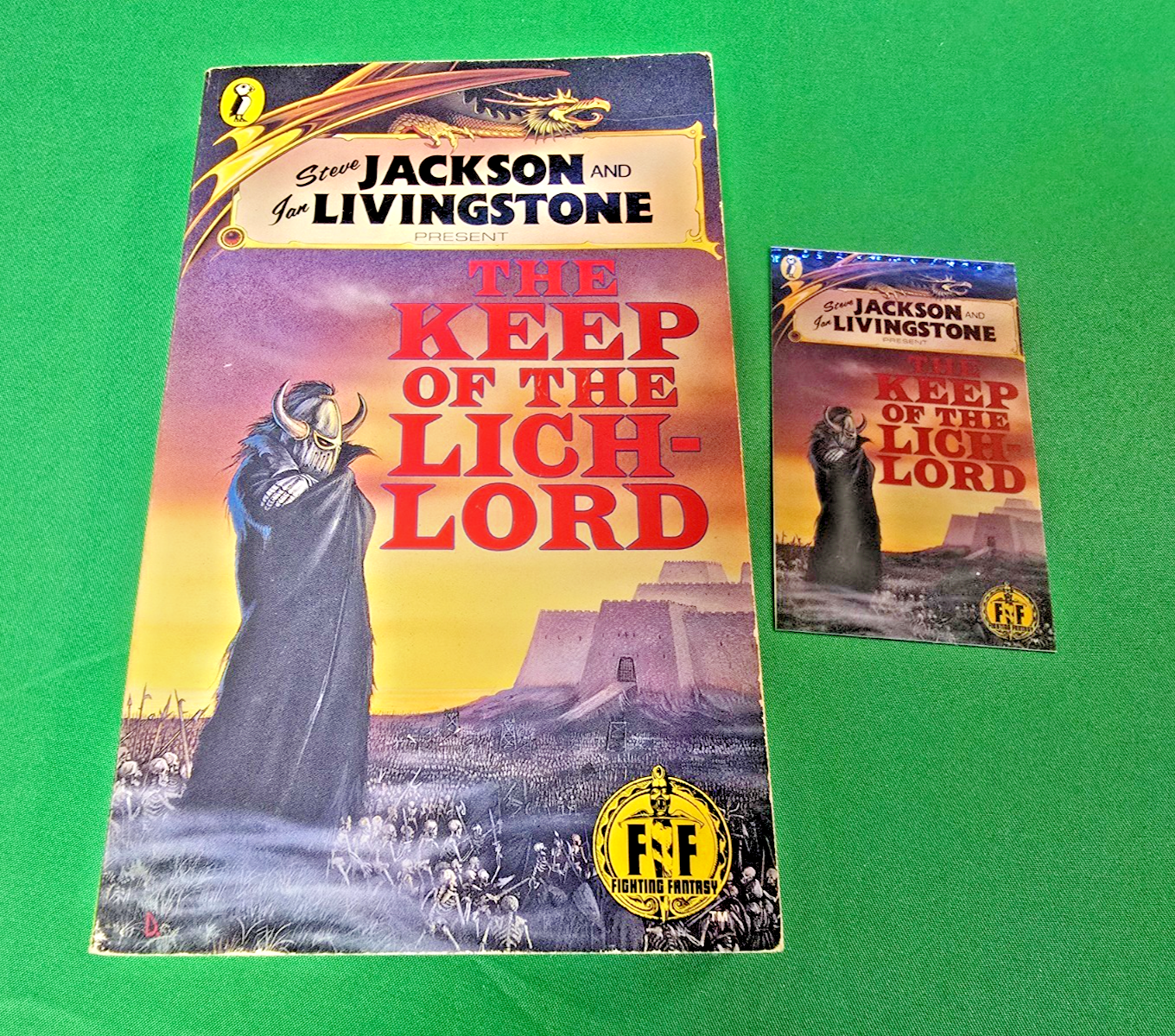 The Keep of the Lich Lord ***1st/4th BLACK DRAGON!*** Fighting Fantasy Puffin #5