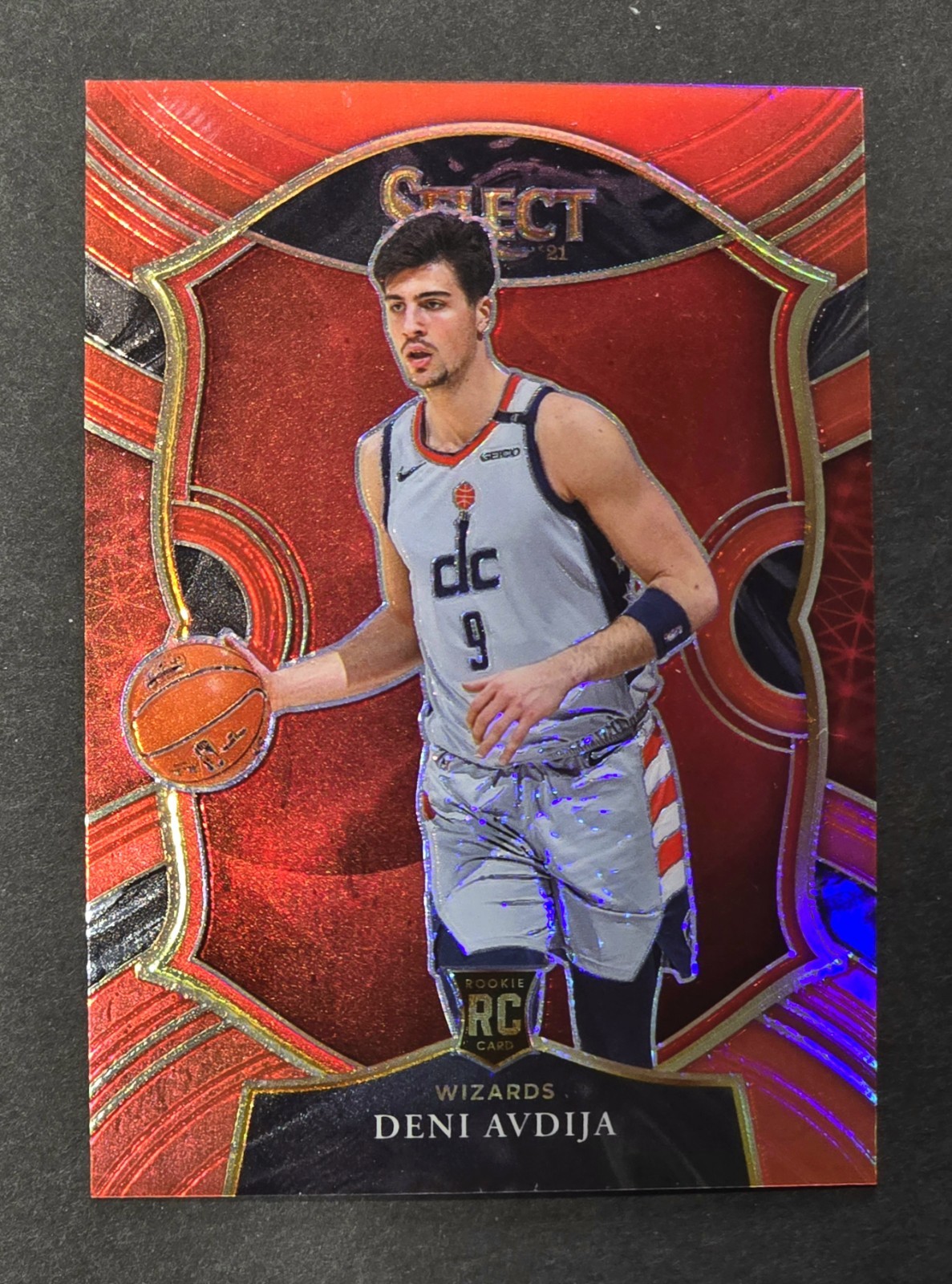 SP /199 RC 2020-21 Select Deni Avdija #69 Concourse Rookie True Red Prizm