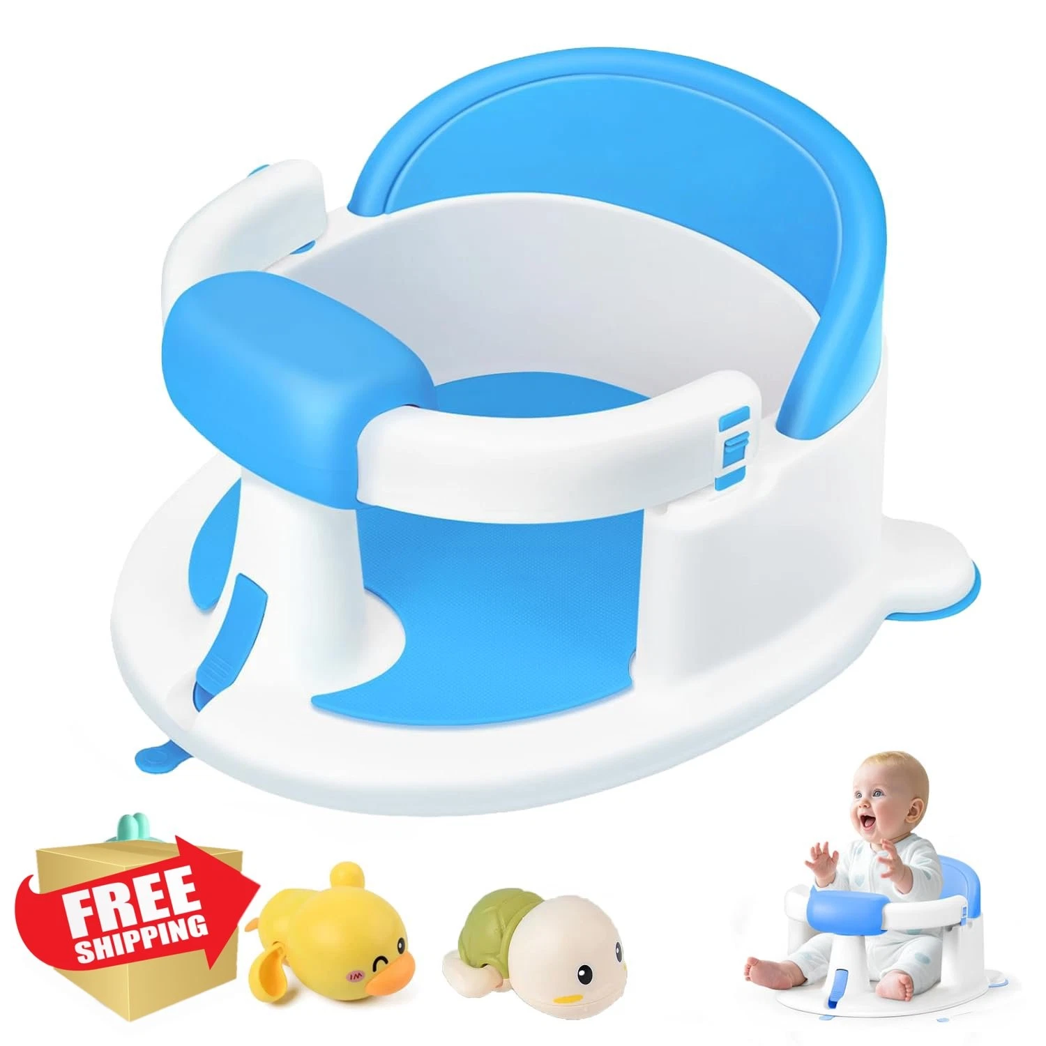 Gotof Baby Bath Seat Blue