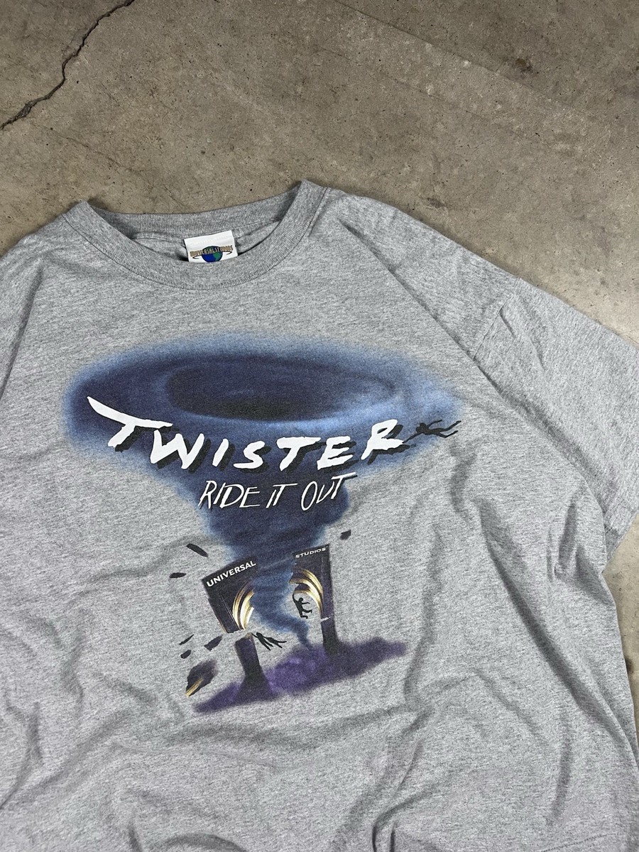 激レア90'S RIDE Twisterella Tシャツ ヴィンテージ Vintage Twister Ride It Out Shirt Mens XL Gray Movie Promo