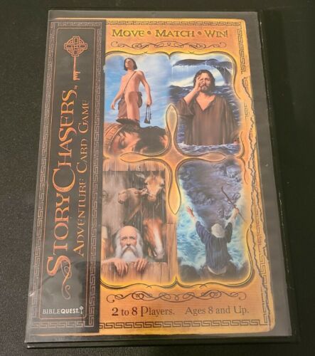 Bible Quest Story Chasers Adventure Card Game with Storage Box 2007 - Picture 1 of 4