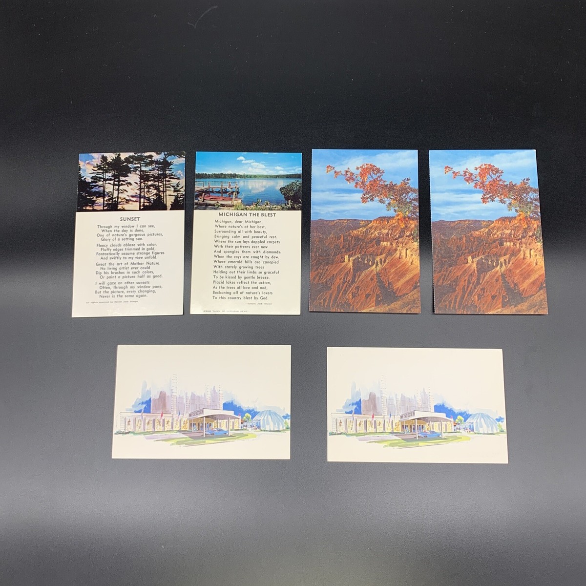 Vintage Lot of 6 Sets of Landscape, Nature, Building, Art