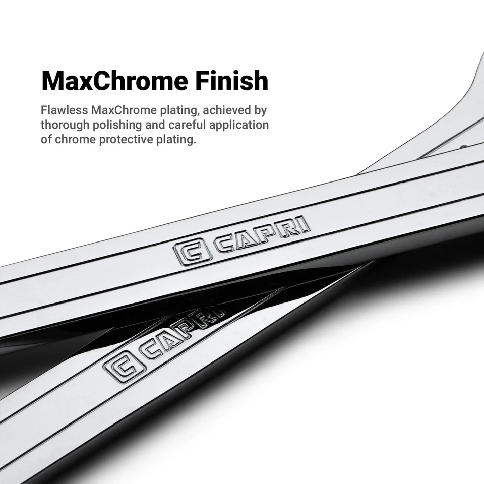 Capri Tools Super-Thin Open End Wrench Set, Metric, 6 to 28 mm, 12-Piece - Image 4 of 4