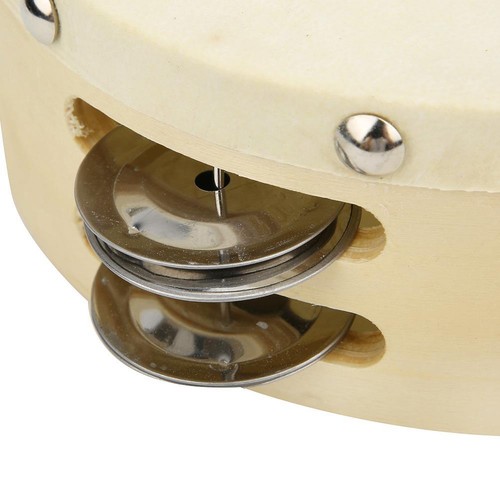 6 Inch Double Row Tambourine Handheld Musical Toy for Kids Educational Fun - Picture 6 of 11