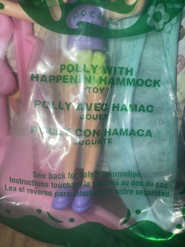 2004 Polly Pocket McDonald's Happy Meal Toy #3 Polly W/ Happenin’ Hammock NIB - Picture 3 of 5