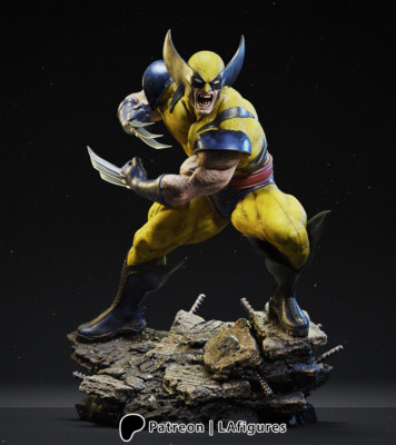 Wolverine (X-Men) Statue - Fan Art 10 scale 3D Print Kit (LA Figuren)
