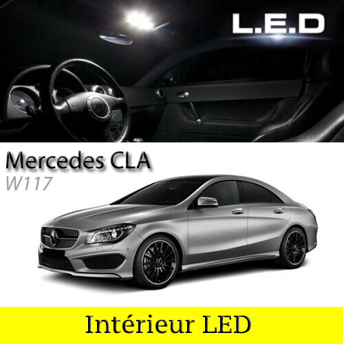 Ampoules LED habitacle blanc pur pour plafonnier Mercedes CLA W117 sans erreur