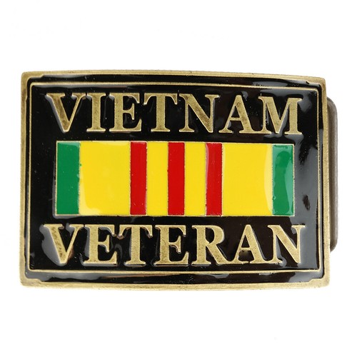 Made in USA, Vietnam War Veteran Metal Belt Buckle - FREE SHIPPING - Picture 2 of 5