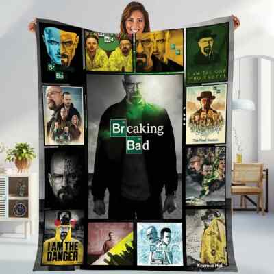 Breaking Bad Fleece Blanket, Walter White & Jesse Pinkman TV Series Throw
