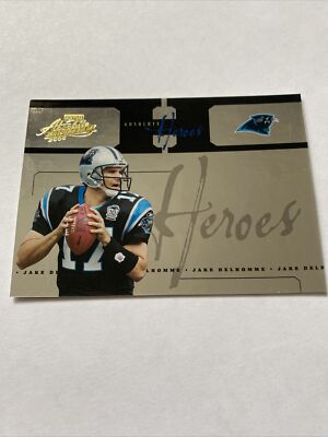 2005 Absolute Memorabilia Heroes Gold #AH9 Jake Delhomme /150 Panthers Rare Card