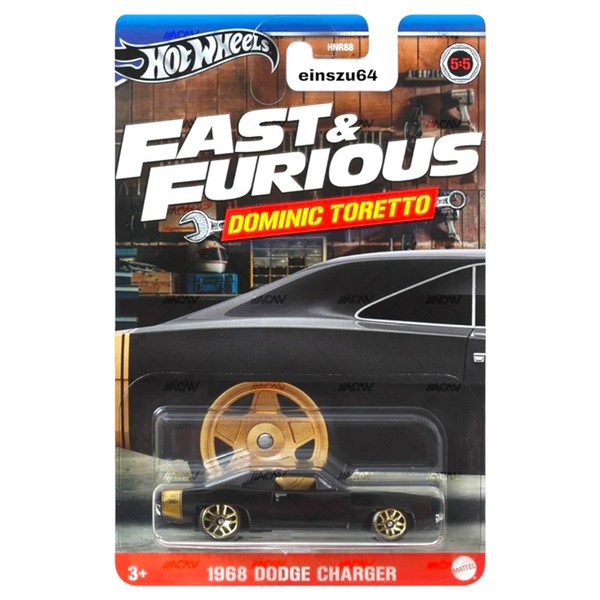 Hot Wheels 2024 - Fast & Furious - 1968 Dodge Charger - HRW50 - Dominic Toretto-image