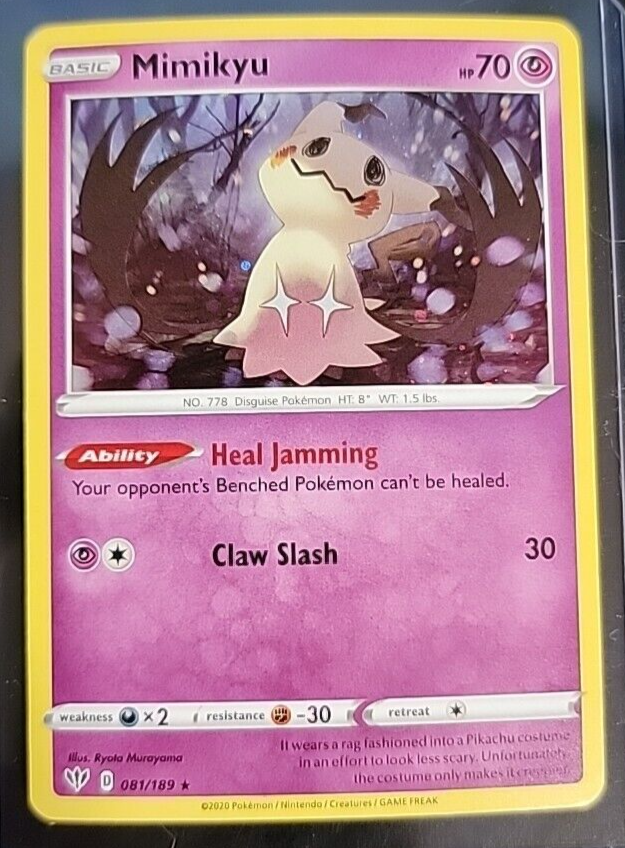 Mimikyu #081/189 Holo Rare 2020 Pokemon Darkness Ablaze | eBay