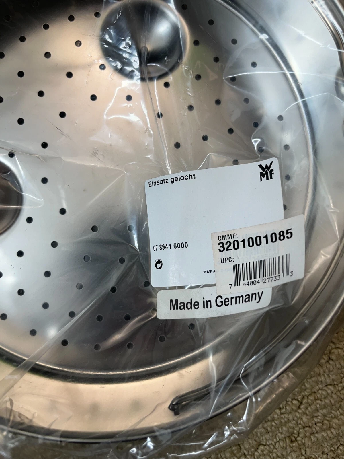 WMF Perfect Plus Perforated Insert MSRP$38 made in Germany for Pressure Cookers
Opens in a new windo