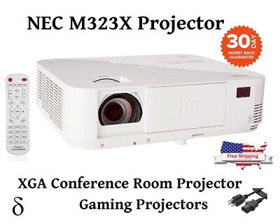 3200 ANSI Lumens DLP Projector 3D HD HDMI 1080p for Home Theater Cinema W/Remote