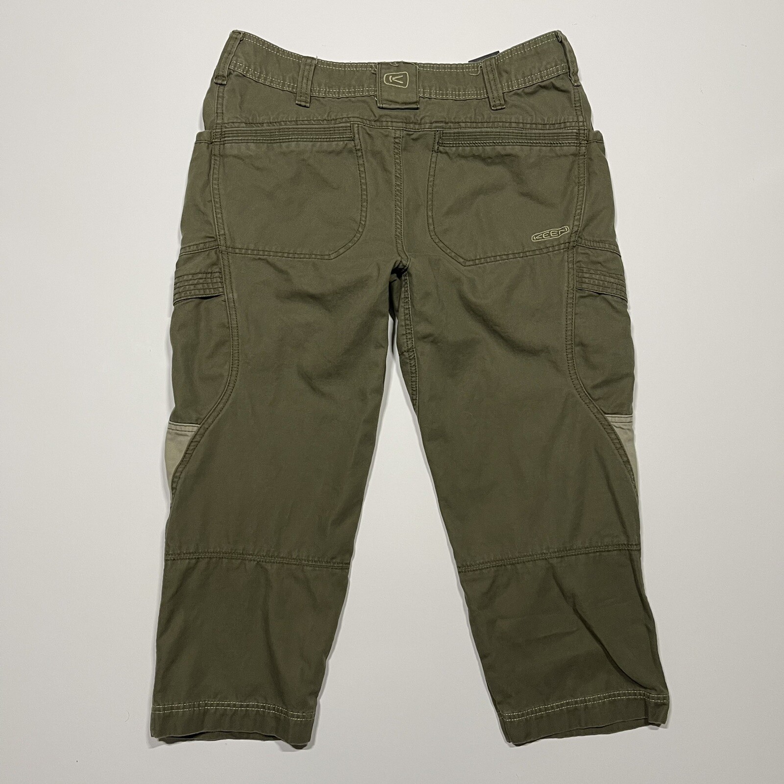 Pantaloni da trekking Keen Green Capris donna taglia 10 crop cargo ibridi