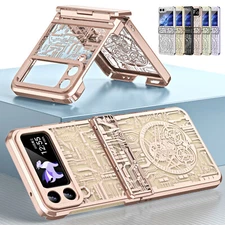 For Samsung Galaxy Z Flip 5 4 6 Hinge Protective Shockproof Plating Phone Case