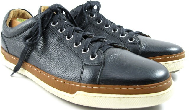 SAOLA Allen Edmonds "PORTER" Sneakers derby casual in pelle 9 5 E NERO (543N)