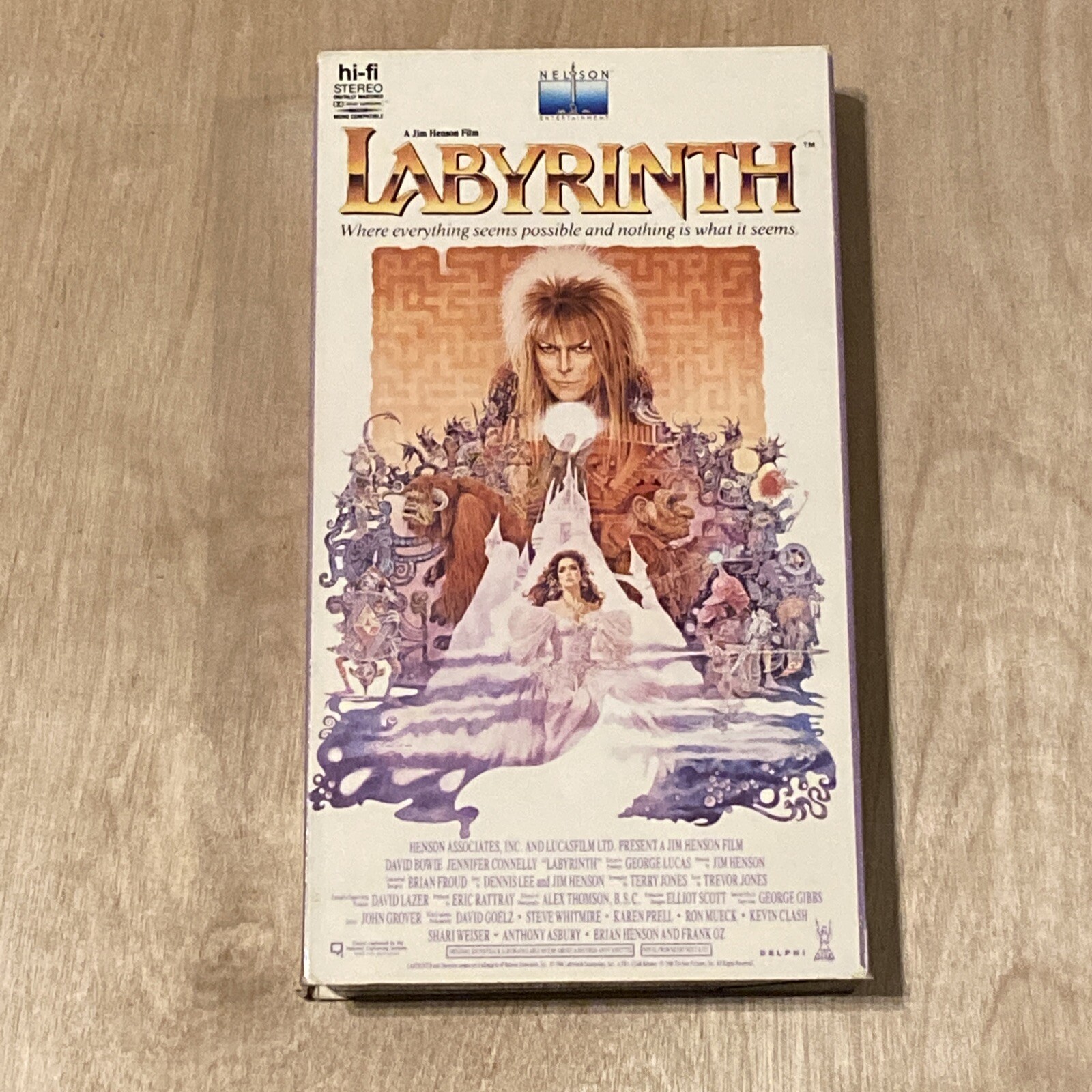 Labyrinth VHS 1986 Nelson Entertainment Early Copy Clean VGC David
