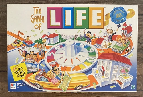 Vintage MILTON BRADLEY , THE GAME OF LIFE FROM 1999- For Parts. Missing Pieces