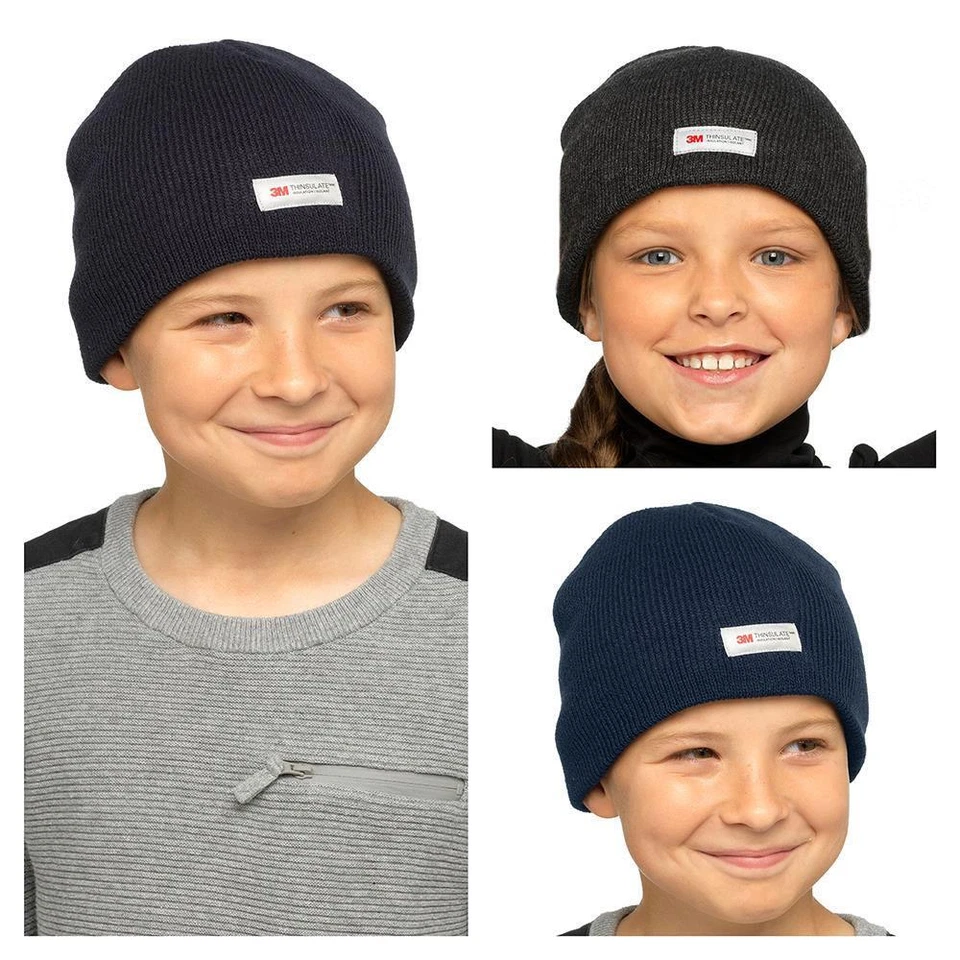 A2Z 4 KIDS A2Z 4 Kinder 3er Pack Mützen Mädchen Jungen Thinsulate Strick Winter Thermo Warm Kuschelmützen