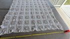 Lovely Rectangle Doily Table Cloth Handmade Crochet Pink Rose Flowers 60"x72" — photo 2