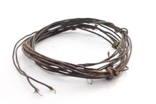 ca. 7m altes Anschlusskabel Stoffkabel 1-Adrig AP Elektrik Lampe um 1900 Kabel