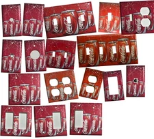 Coke Coca-Cola 12oz Can Toggle Rocker Light Switch Outlet wall Cover Plate decor