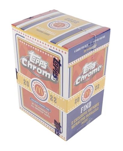 2022 Topps McDonald's All American Chrome Basketball 7-Pack Blaster Box