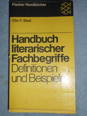 Otto F. Best. Handbuch literarischer Fachbegriffe. Definitionen und Beispiele