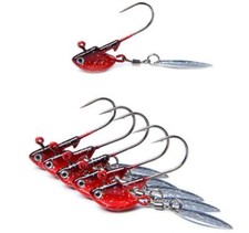 8PCS Metal Jig Glow Fishing Hooks 3.5g 5.5cm Spinnerbaits Spoon Hard Artificial