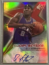 D.J. STRAWBERRY 2008-09 Upper Deck SPX Super Scripts Autograph
