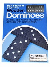 Double 6 Wooden Dominoes 28 PCS
