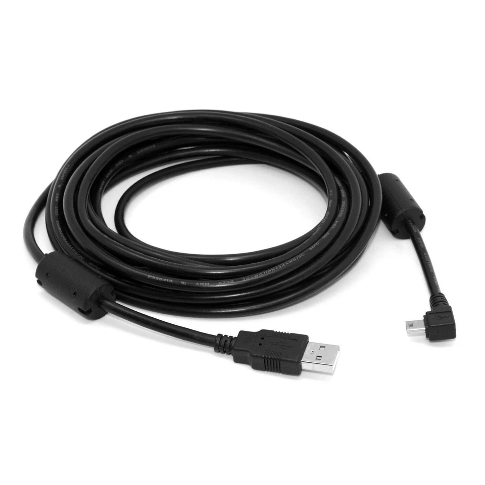 Mini USB B Type 5pin Male Right Angled 90 Degree - USB 2.0 Male Data Cable 5M - Image 4 of 4