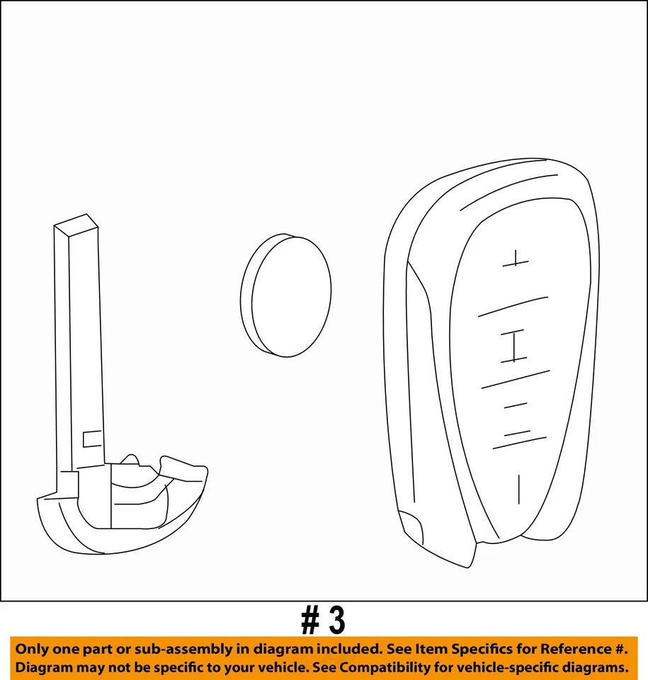GM OEM 17-19 Cruze Componentes Eléctricos de Entrada Sin Llave-Transmisor 13529638 Foto 2 de 2