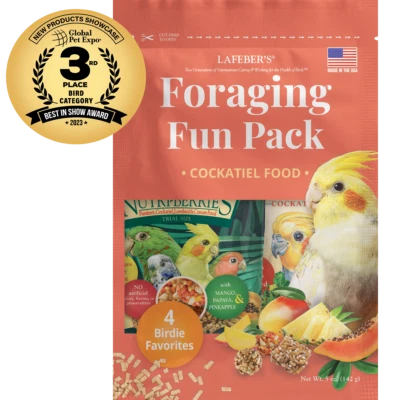 Lafeber Cockatiel Foraging Fun Pack Nutri-berries Parrot Bird Food Bird Treats