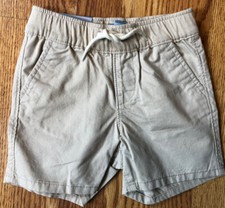 Baby Gap Boys Tan Shorts Elastic Waist 4 pockets in 18-24 Months or 6-12 Months