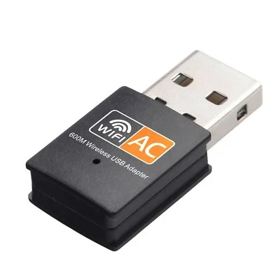 TECHMARKT24 WLAN Stick AC 600Mbps Dual Band 2.4GHz/ 5GHz WiFi Dongle USB Wireless Adapter PC