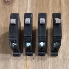 Lot of 4  *SWITCH RATED* Cutler Hammer CH115 15A 1 Pole 120V Breakers