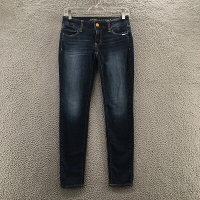 American Eagle Outfitters Jegging Jeans Womens 2 Short Blue Denim