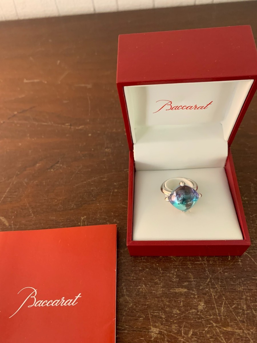 bagues modèle Médicis en cristal de Baccarat taille 50 (prix à la pièce)