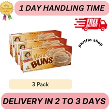 3 pack - Little Debbie Honey Buns 6 Individually Wrapped Pastries 10.6 OZ Box