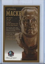 John Mackey Pro Football Hall of Fame Bronze Bust Postcard - Unsigned