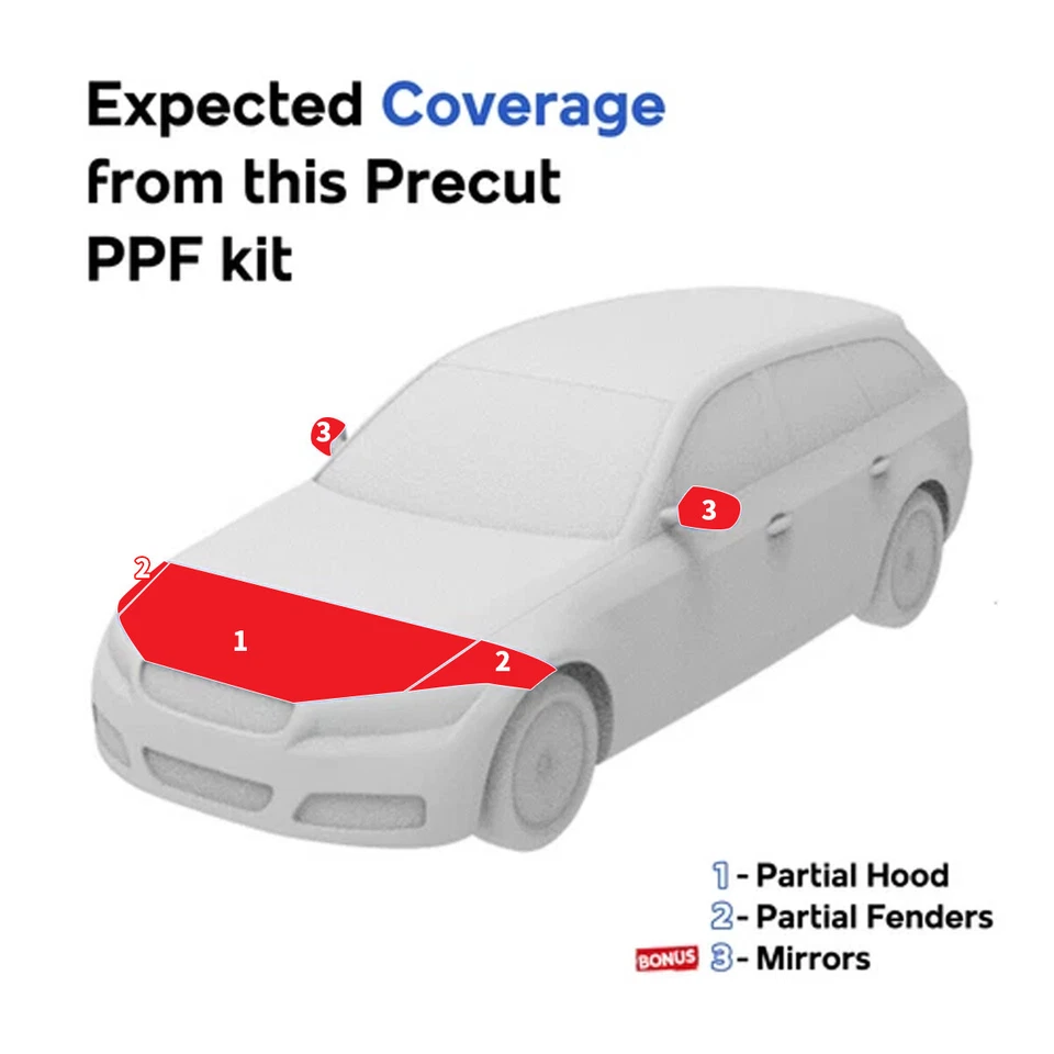 Película de protección de pintura PPF precortada para capó para Ford Explorer 2018-2019 Foto 2 de 4