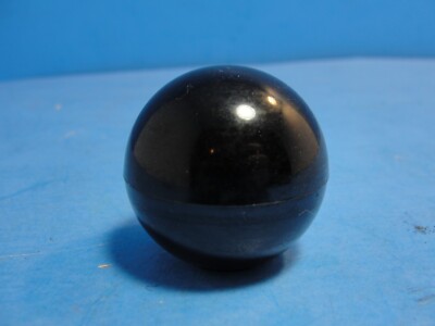 ROUND BLACK PLASTIC BALL KNOB 1 7/8'' DIAMETER 5/16''-18 NC THREAD Knob Handle
