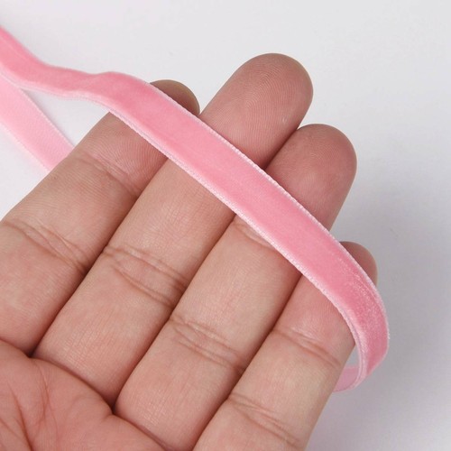10 Yards / 200 Yards 3/8" (10mm) Solid Flocking Velvet Ribbon lot DIY Trim - Picture 7 of 33