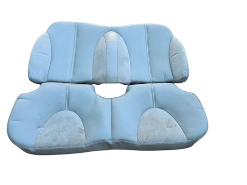 NISSAN MICRA K12  CABRIO RÜCKBANK RÜCKSITZBANK TEILLEDERAUSSTATTUNG Hellblau